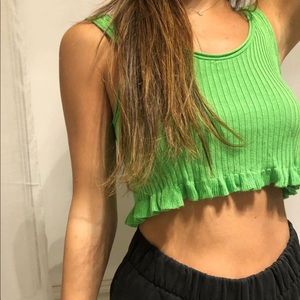 Zara green tank